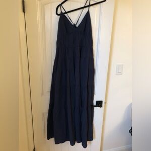 Never worn. Blue maxi summer dress from Abercrombie and Fitch